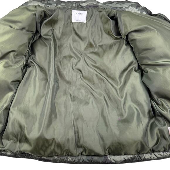 Old Navy Camo Outdoor Classic Cozy Quilted Puffer Jacket Women's Size Small - Picture 3 of 5